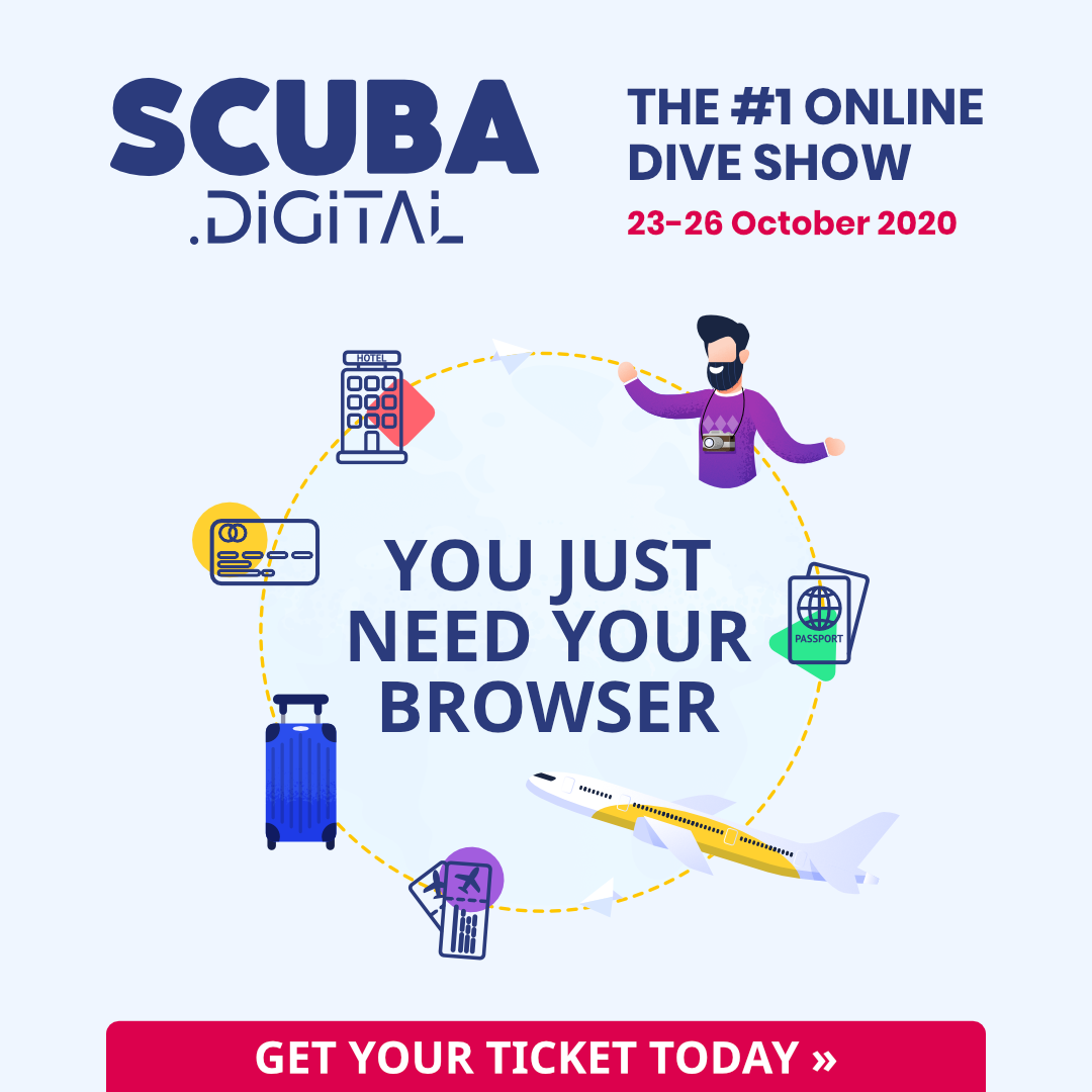The cycle of Scuba Digital the online dive show 23-26 October 2020.