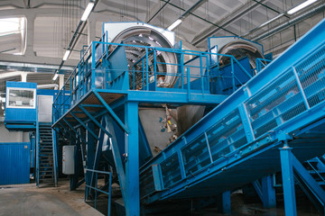 Single use  plastic bottle sorting machinery in a plant in Australia