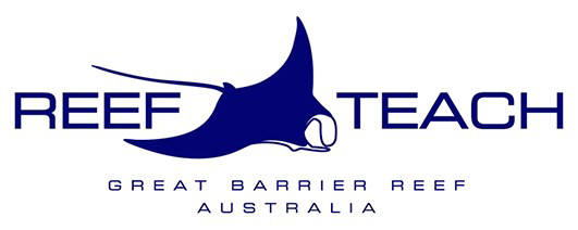 The logo from Reef Teach, Cairns Australia. A informative interactive presenation on the Great Barrier Reef, and how it was formed.