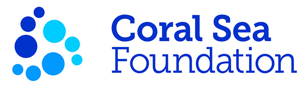 The logo of The Coral Sea Foundation, a successful project for coral reef survey's in Papua New Guinea