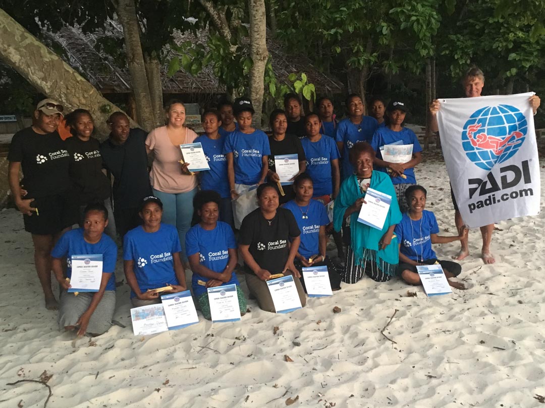 The Sea Women of Melanesia at PADI graduation. 