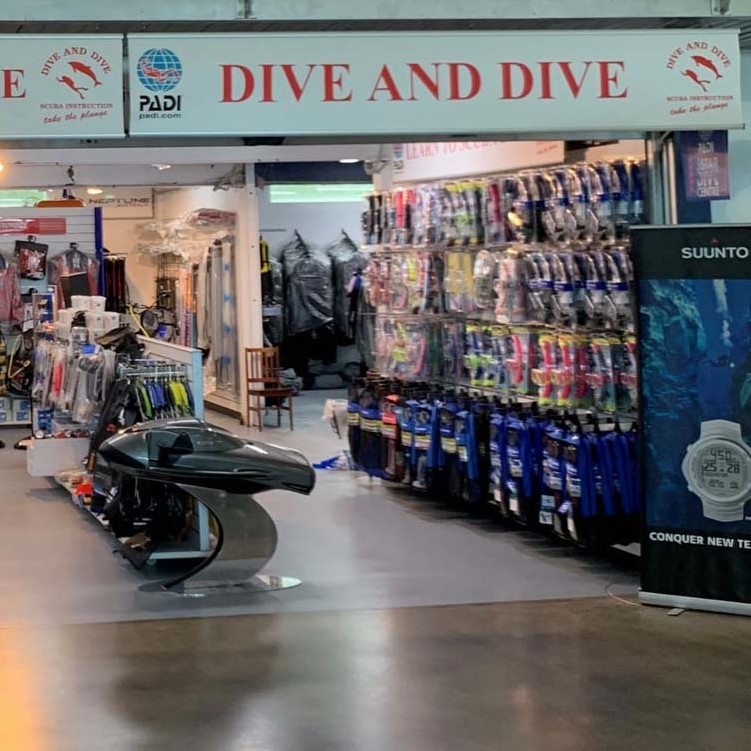 The Dive and Dive centre shop front, Melbourne, Australia.