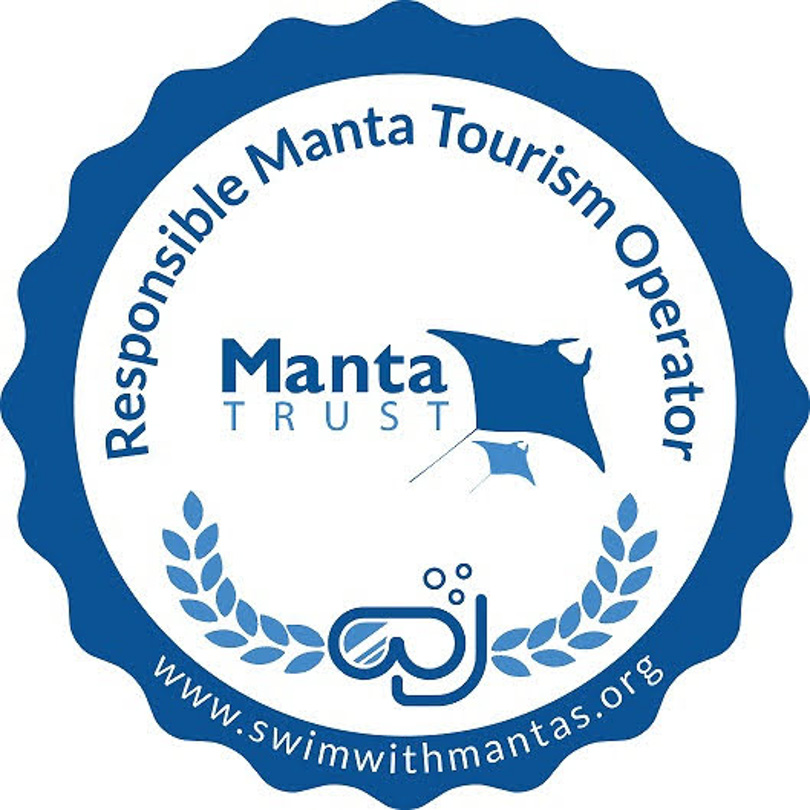 The Smiling Seahorse has been awarded a Responsible Manta Trust operator logo for its commitment to the Manta Rays.