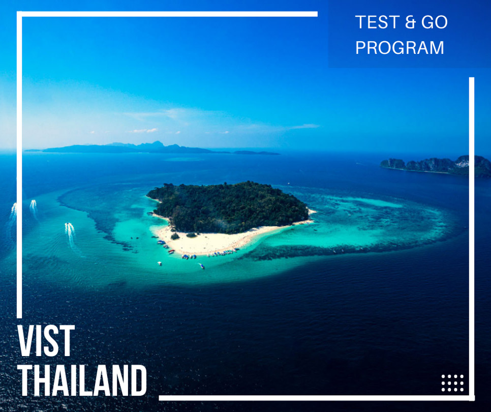 A tropical island in the Andaman Sea, Thailand. One of the many destinations you can visit under Thailand Test & Go program for fully vaccinated travelers.